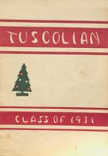 Tuscola High School 1931 yearbook cover photo