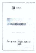 Bergman High School 1940 yearbook cover photo