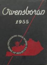 Owensboro High School 1955 yearbook cover photo