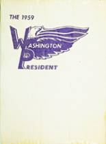 Washington High School 1959 yearbook cover photo