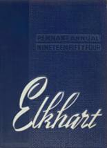 Elkhart High School (thru 1972) 1954 yearbook cover photo