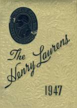 Laurens High Schoool 1947 yearbook cover photo