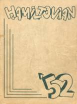 Hamilton High School 1952 yearbook cover photo