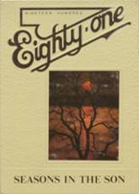 1981 Sunshine Bible Academy Yearbook from Miller, South Dakota cover image