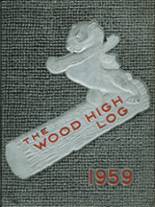 Wood High School 1959 yearbook cover photo
