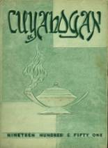 Cuyahoga Falls High School 1951 yearbook cover photo