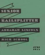 Lincoln High School 1935 yearbook cover photo