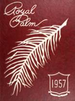 Palm Beach High School 1957 yearbook cover photo