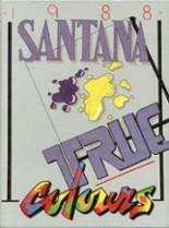 Santana High School 1988 yearbook cover photo