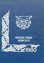 Bridge Creek High School 1980 yearbook cover photo