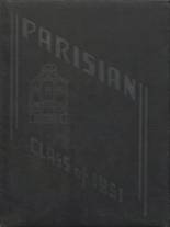 1951 Paris High School Yearbook from Paris, Kentucky cover image