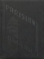 Paris High School 1951 yearbook cover photo