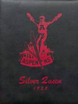 Aspen High School 1952 yearbook cover photo