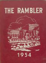 Roseville High School 1954 yearbook cover photo