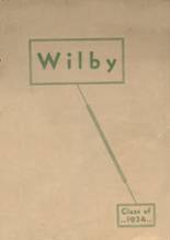 Wilby High School 1934 yearbook cover photo
