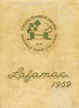 Fayetteville High School 1959 yearbook cover photo