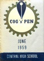 Central High School 1959 yearbook cover photo