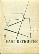 East Detroit High School 1954 yearbook cover photo