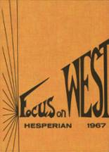 West High School 1967 yearbook cover photo
