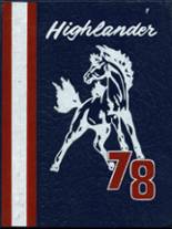 Laurel Highlands High School 1978 yearbook cover photo