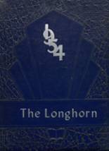 Lone Grove High School 1954 yearbook cover photo