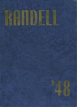 Randell School 1948 yearbook cover photo