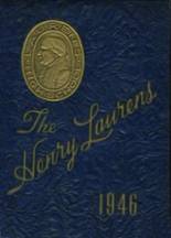 Laurens High Schoool 1946 yearbook cover photo
