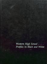 Western High School 1981 yearbook cover photo