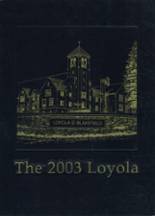 Loyola Blakefield Jesuit School 2003 yearbook cover photo