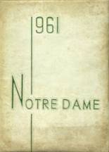 Notre Dame High School 1961 yearbook cover photo