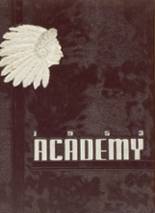 Onondaga Valley Academy 1953 yearbook cover photo