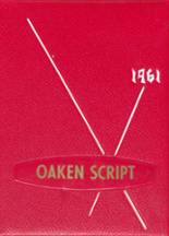 Oakesdale High School 1961 yearbook cover photo