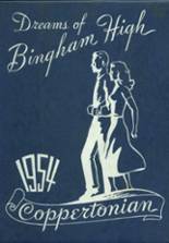 Bingham High School 1954 yearbook cover photo