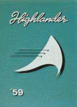 Highland Park High School 1959 yearbook cover photo