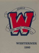West High School 1980 yearbook cover photo