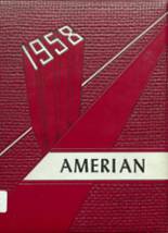 Amery High School 1958 yearbook cover photo