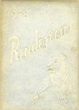 Randleman High School 1958 yearbook cover photo