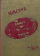 Minerva High School 1959 yearbook cover photo