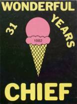 Meredosia Chambersburg High School 1982 yearbook cover photo