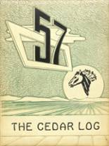 1957 Cedar Vale High School Yearbook from Cedar vale, Kansas cover image