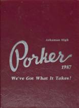 Arkansas High School 1987 yearbook cover photo