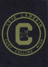 Ft. Collins High School 1978 yearbook cover photo