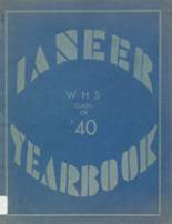 Central High School 1940 yearbook cover photo