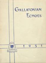 Gallatin County High School 1951 yearbook cover photo