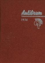 Elmhurst High School 1936 yearbook cover photo