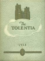 St. Nicholas of Tolentine High School 1958 yearbook cover photo