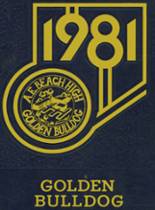 1981 Beach High School Yearbook from Savannah, Georgia cover image