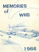 Wisdom High School 1966 yearbook cover photo