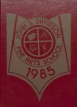 Davidson Fine Arts High School 1985 yearbook cover photo