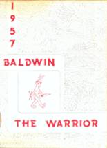 Baldwin Jr/Sr High School 1957 yearbook cover photo